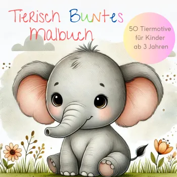 Tierisch Buntes Malbuch